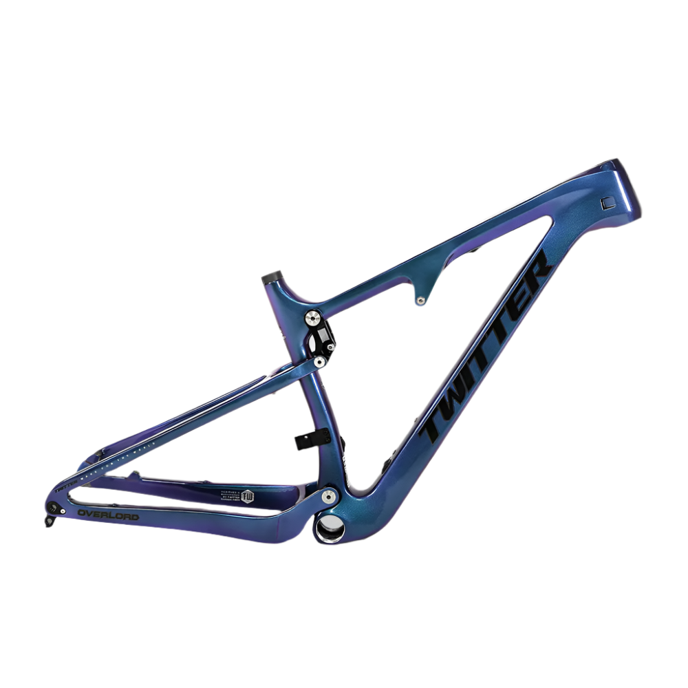 TWITTER OVERLORD Full Suspension Carbon MTB Frame – T800 Mix, 29"/27.5", AM, without Rear SHOX